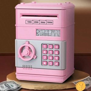 Refasy Piggy Bank Cash Coin Can ATM Bank Electronic Coin Money Bank For Kids Age 3-12, Money Savings Box Mini ATM Coin Bank Toys Gifts For 3 4 5 6 7 8 9 10 11 12 Year Old Boys Girls